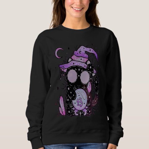 Evil Cat Wicca Gothic Goth Witchcraft Witch Sweatshirt