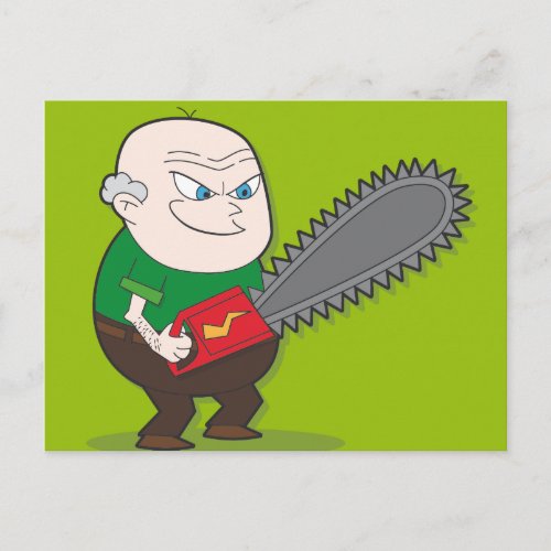 Evil Chainsaw man Postcard