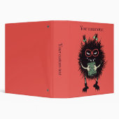 Evil Character Gothic Book Lover 3 Ring Binder (Background)