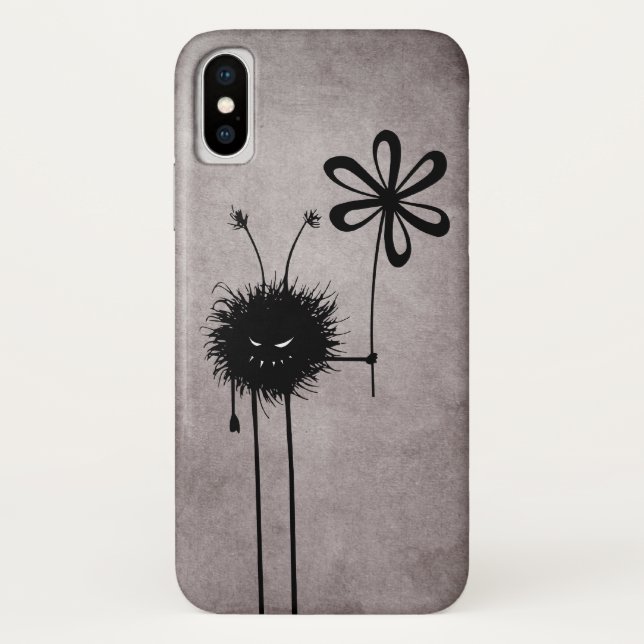 Evil Character With Flower Vintage Gothic Case-Mate iPhone Case (Back)