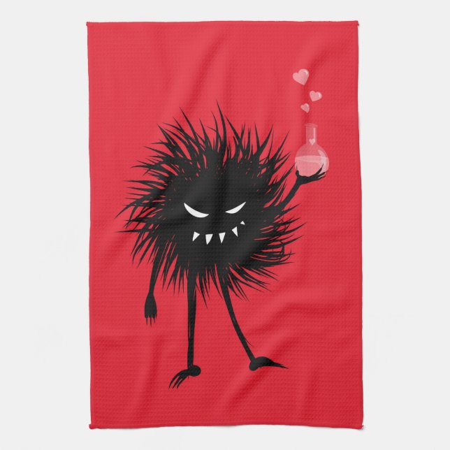 Evil Chemistry Character Love Potion Kitchen Towel (Vertical)