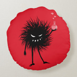 Evil Chemistry Character Love Potion Round Pillow