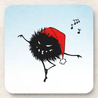 Evil Christmas Bug Dancing - Alternative Holiday Beverage Coaster