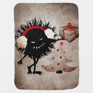 Evil Christmas Bug Gives Present Stroller Blanket