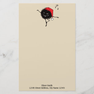 Evil Christmas Bug Singing And Dancing Stationery
