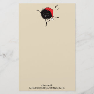 Evil Christmas Bug Singing And Dancing Stationery
