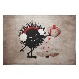 Evil Christmas Bug - Tree And Present Placemat