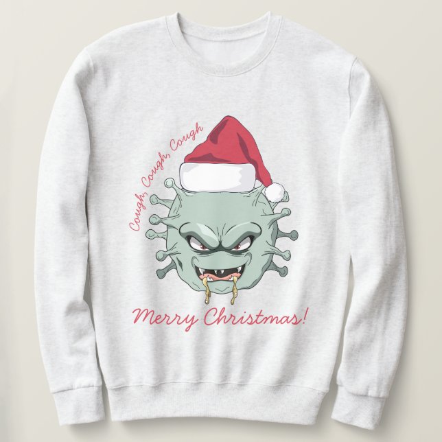 Evil Christmas Virus Sweatshirt (Design Front)