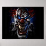 Evil Clown And Cigar Poster at Zazzle