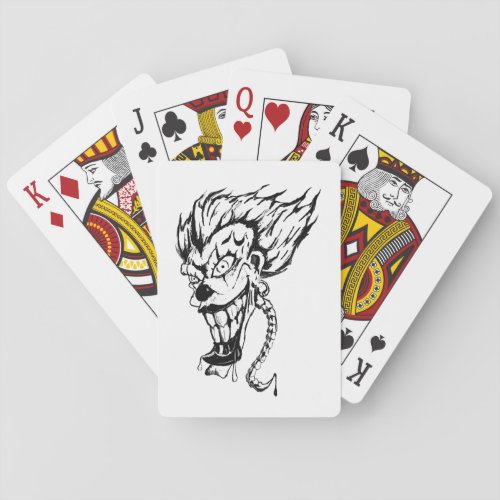 Evil clown Bicycle Poker Playing Cards