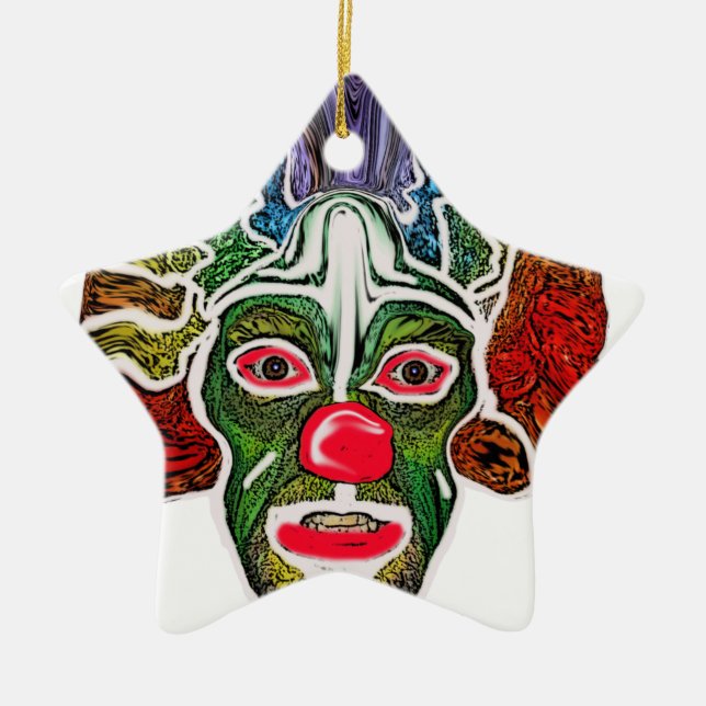 Evil Clown Collection (EC) Ceramic Ornament (Front)