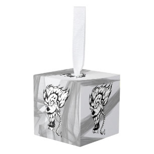 Evil clown Custom Cube Ornament