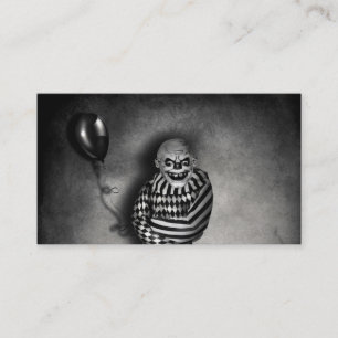 Evil Clown Customizable  Halloween Business Cards