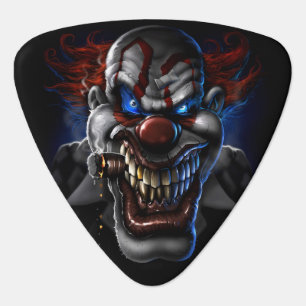Evil Clown Face Guitar Pick