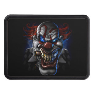 Evil Clown Face Trailer Hitch Cover