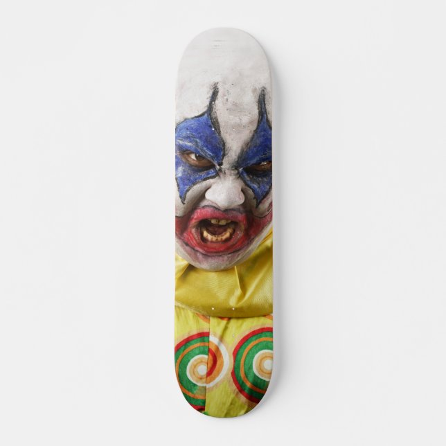 evil clown skateboard deck (Front)