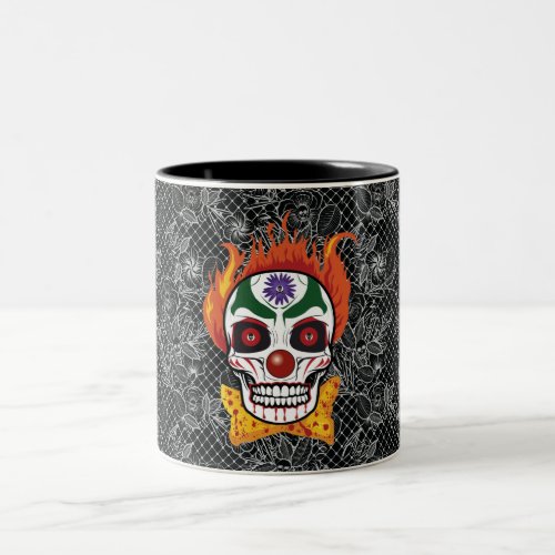 Evil Clown Skull Demon Coffee Mug Gift Idea