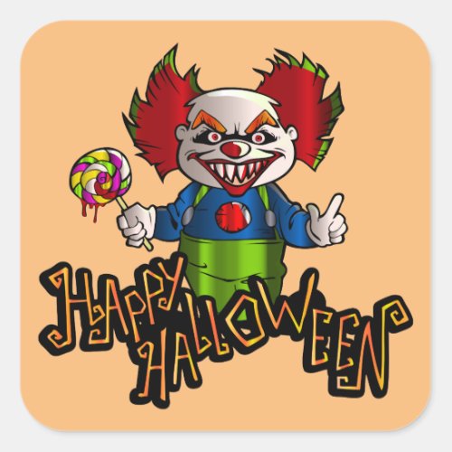 evil clown stickers