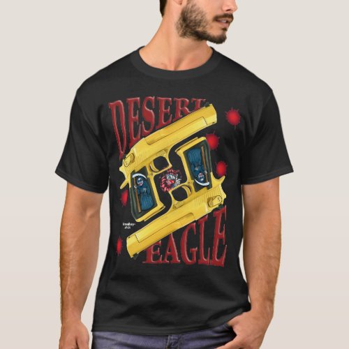 Evil Clown T Shirt _ Golden Desert Eagle