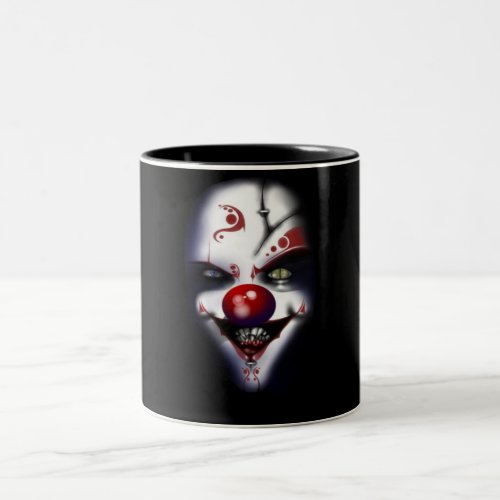 Evil Clown Two_Tone Coffee Mug