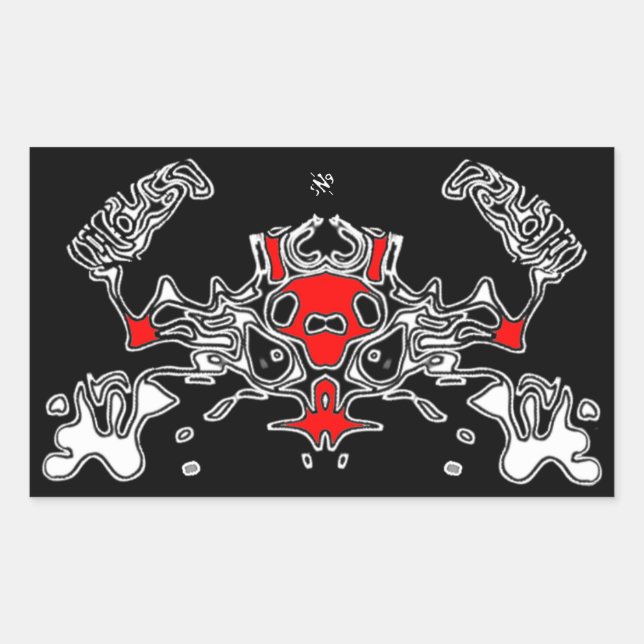 Evil Crab 7 Rectangular Sticker (Front)