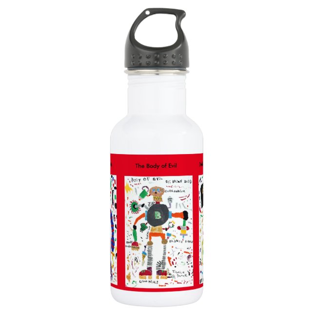 Evil Creatures Stainless Steel Water Bottle (Front)