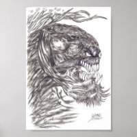 evil creature drawings