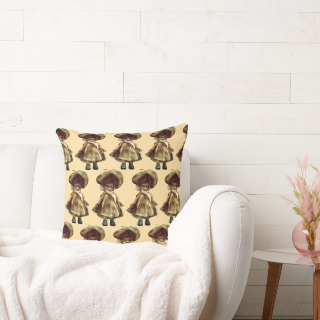 evil dora the doll art  haunted pillow cushion (Couch)