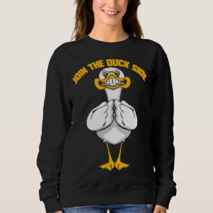 Evil Duck for Duck Fan Duck Pond Sweatshirt