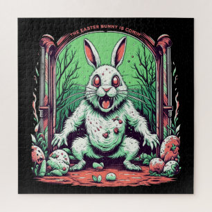 Evil Easter Bunny Horror Jigsaw Puzzle