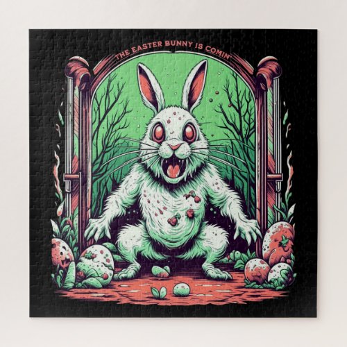 Evil Easter Bunny Horror  Jigsaw Puzzle