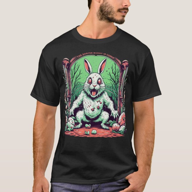 Evil Easter Bunny Horror  T-Shirt (Front)