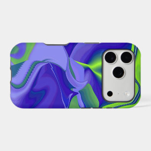 Evil Eye , 3D Abstract in green blue purple iPhone 17 Pro Case