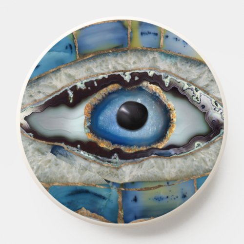 Evil Eye Amulet Geodes and Crystals PopSocket