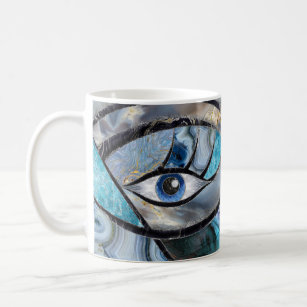 Evil Eye Beer Can Glass | Boho Coffee Glass | Aesthetic Coffee Glass | 16 oz, Size: One Size