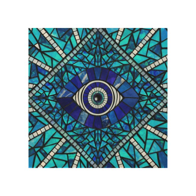 Evil Eye Amulet Mosaic Art (Front)