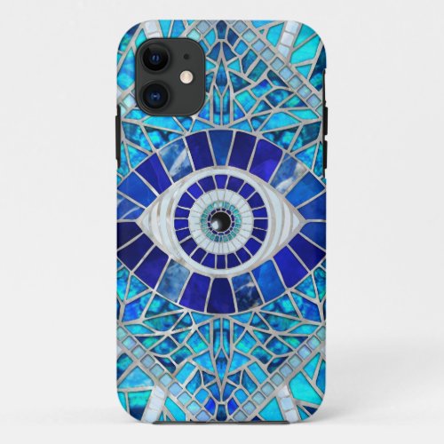 Evil Eye Amulet Mosaic Art iPhone 11 Case