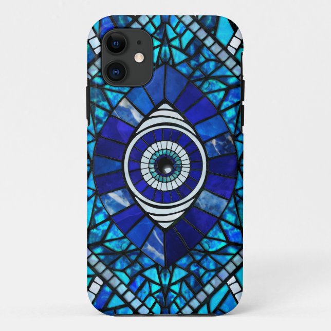 Evil Eye Amulet Mosaic Art Case-Mate iPhone Case (Back)