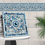 Evil Eye Amulet Mosaic Art Ceramic Tile<br><div class="desc">Evil Eye Amulet Mosaic Art</div>