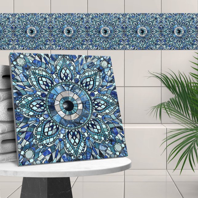 Evil Eye Amulet Mosaic Art Ceramic Tile (Creator Uploaded)