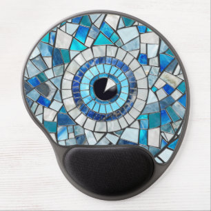 Evil Eye Amulet Mosaic Art Gel Mouse Pad