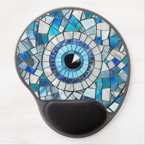 Evil Eye Amulet Mosaic Art Gel Mouse Pad