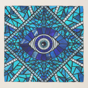 Evil Eye Amulet Mosaic Art Scarf