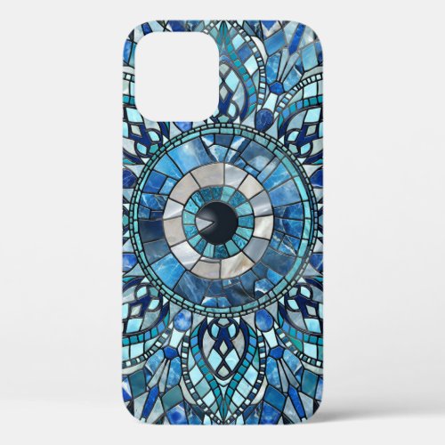 Evil Eye Amulet Mosaic Mandala Art iPhone 12 Case