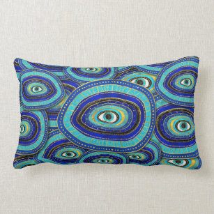 Evil Eye Amulet Pattern Lumbar Pillow