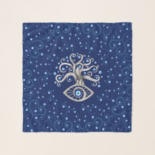 Evil Eye Amulet Tree Scarf