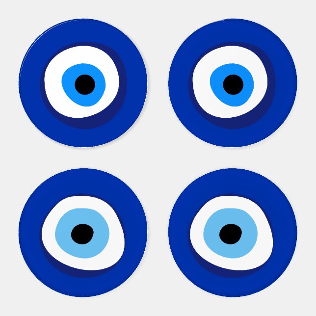 evil eye ancient symbol antiquity talisman superst coaster set (Set)
