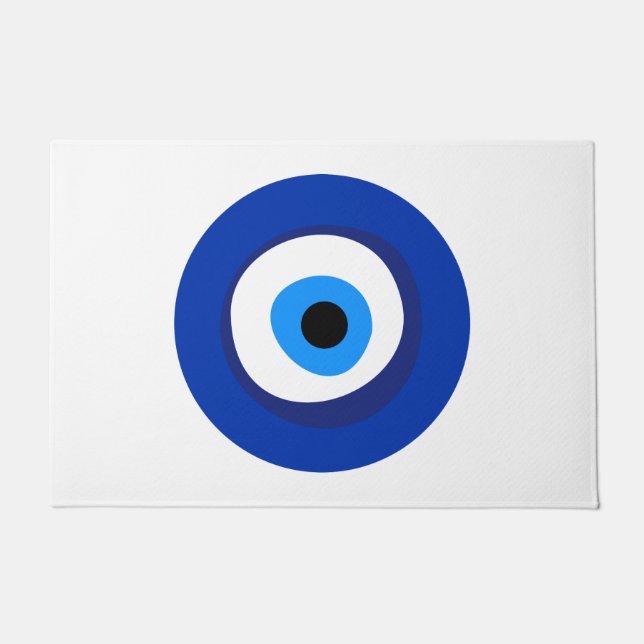evil eye ancient symbol antiquity talisman superst doormat (Front)