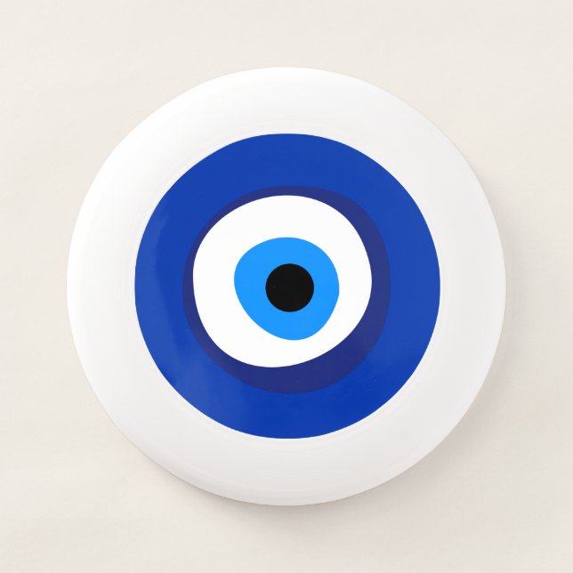 evil eye ancient symbol antiquity talisman superst Wham-O frisbee (Front)