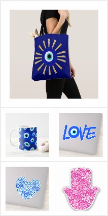 Evil Eye and Hamsa Hand Designs